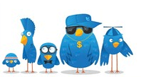 Птица твиттер логотип